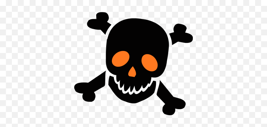 Skull And Bones Clip Art - Clip Art Halloween Skeletons Emoji,Skull Clipart