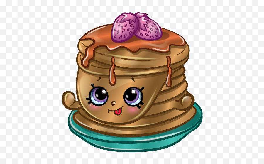 Berry Sweet Pancakes Shopkins Picture - Shopkins Pancake Emoji,Pancakes Clipart