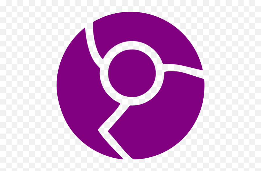 Purple Chrome 3 Icon - Free Purple Browser Icons Purple Chrome Icon Png Emoji,Chrome Logo
