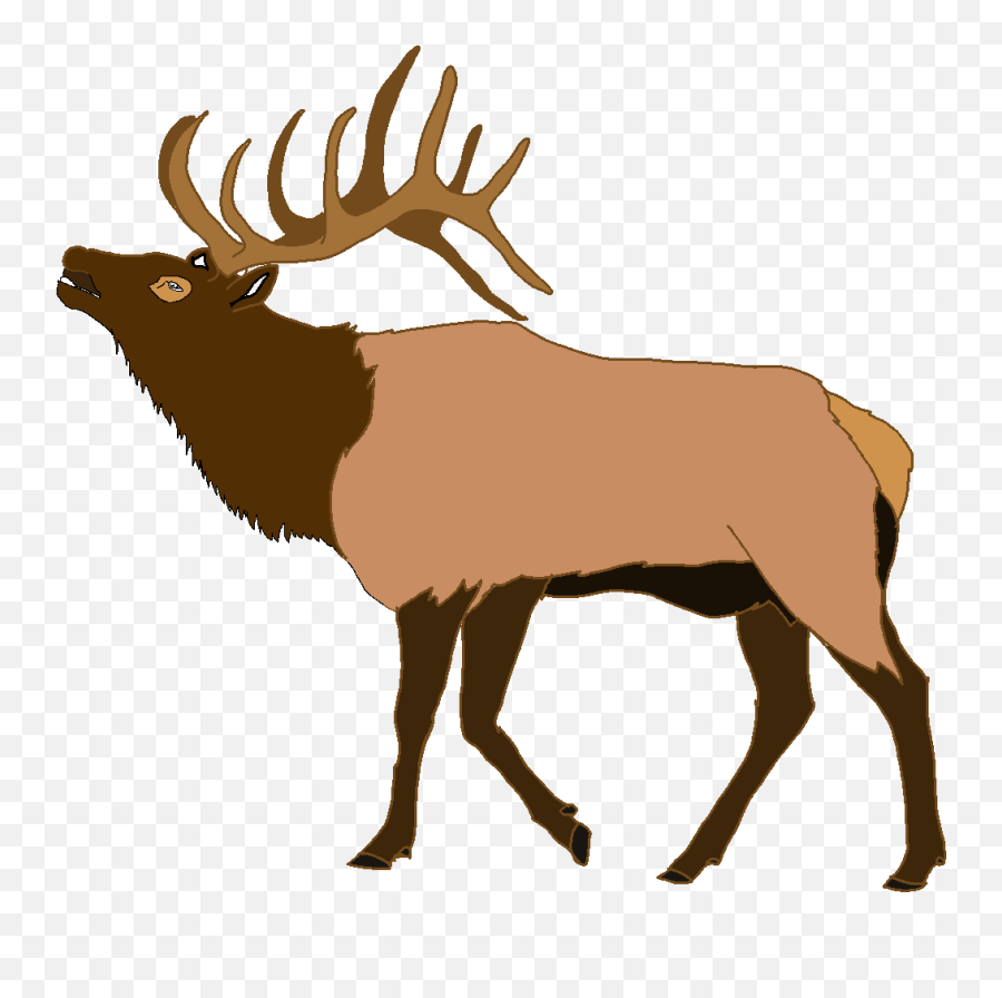 Elk Deer Clip Art - Elk Clipart Emoji,Elk Clipart