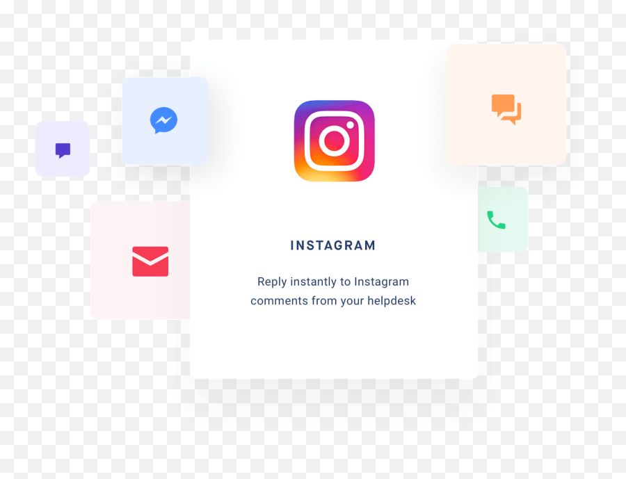 The Only Multichannel Helpdesk Integrating Instagram - Dot Emoji,Instgram Png