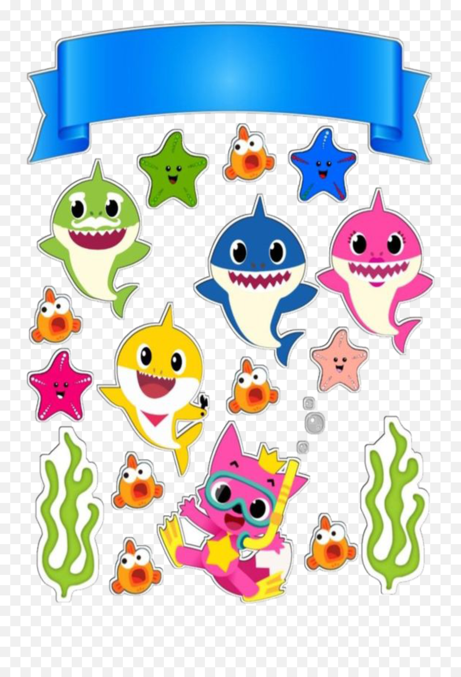 14 Shark Coloring Pages Ideas - Print Baby Shark Topper Emoji,Baby Shark Png