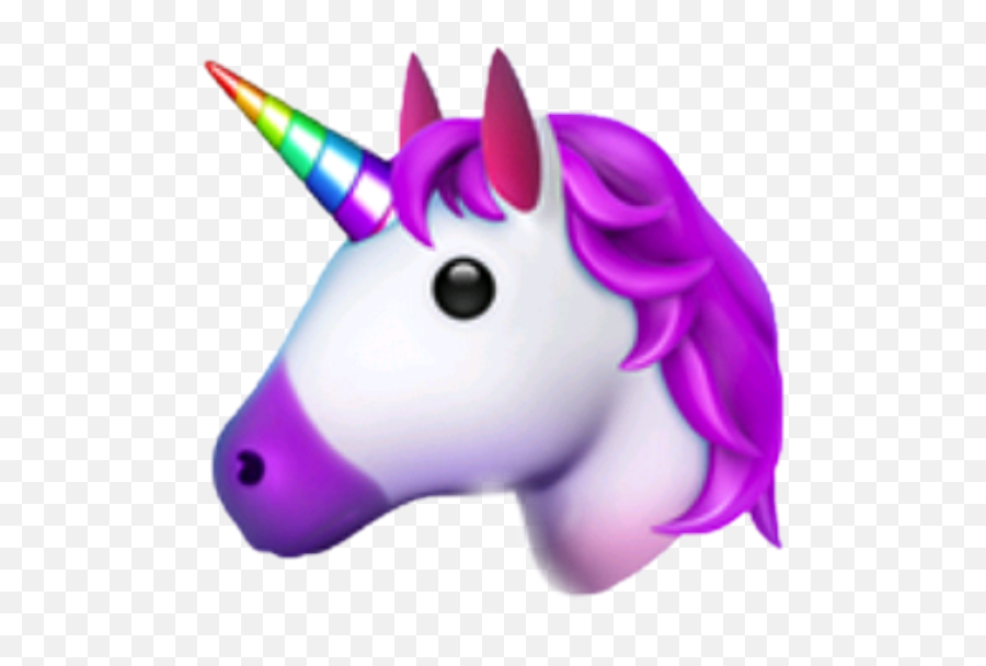 Unicorns Emoji Rainbow Purple Pink White Horn Hair - Emoji Unicorn Emoji Transparent,Unicorn Horn Clipart