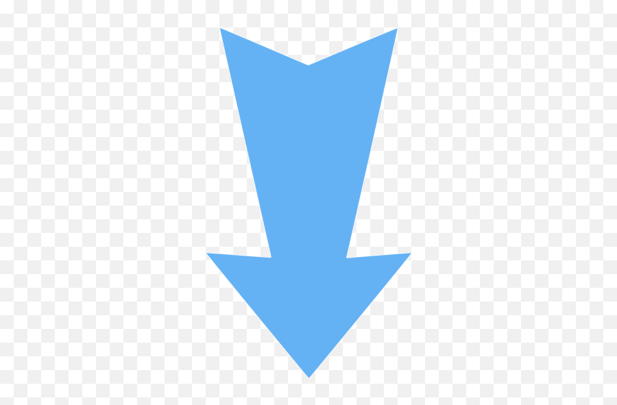 Tropical Blue Arrow Down 4 Icon - Free Tropical Blue Arrow Icons Down Blue Arrow Transparent Emoji,Transparent Blue