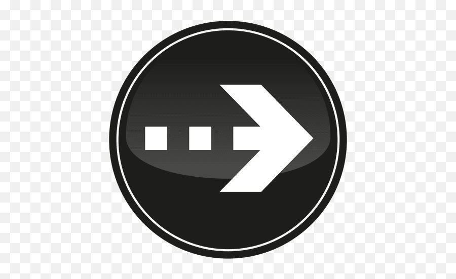 Black Circle Arrow Button - Transparent Png U0026 Svg Vector File Dot Emoji,Circle Arrow Png