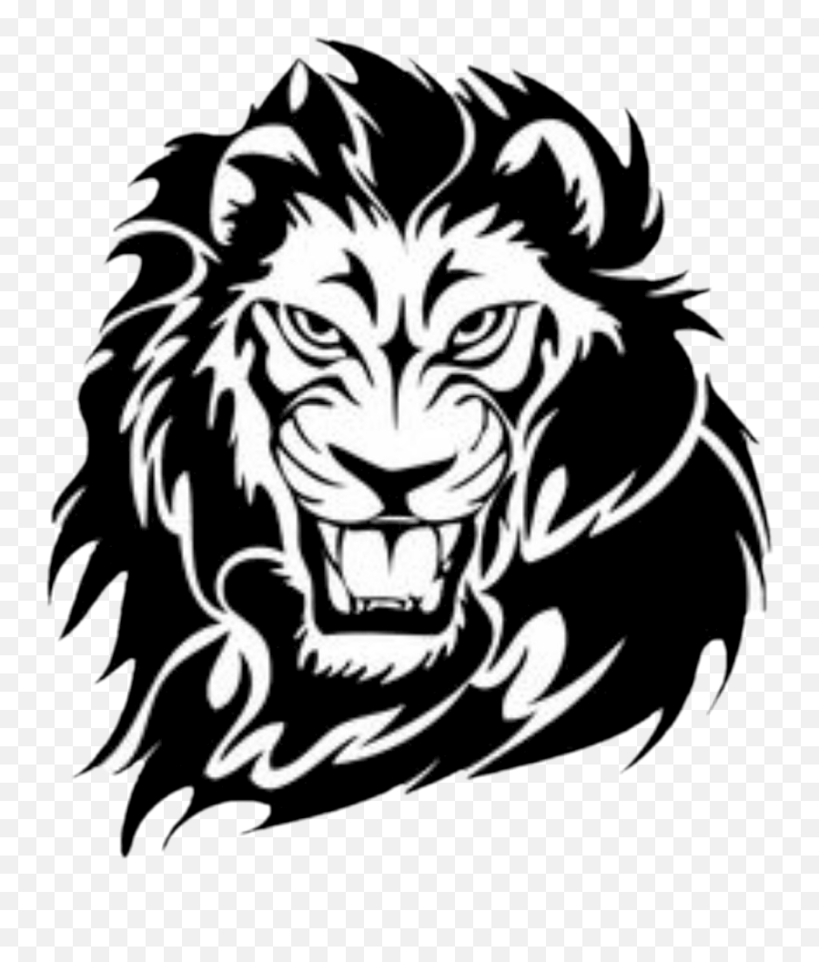 Central Valley Lions Youth Football And Cheer - Lion Face Lion Tribal Tattoo Emoji,Cheer Clipart