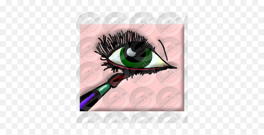 Eyeliner Picture For Classroom Therapy Use - Great Emoji,Eyeliner Png
