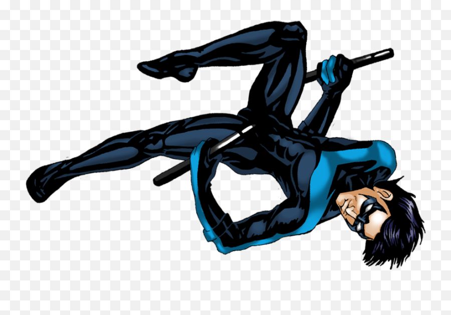 Nightwing By Diableret Clipart - Transparent Nightwing Png Emoji,Nightwing Logo