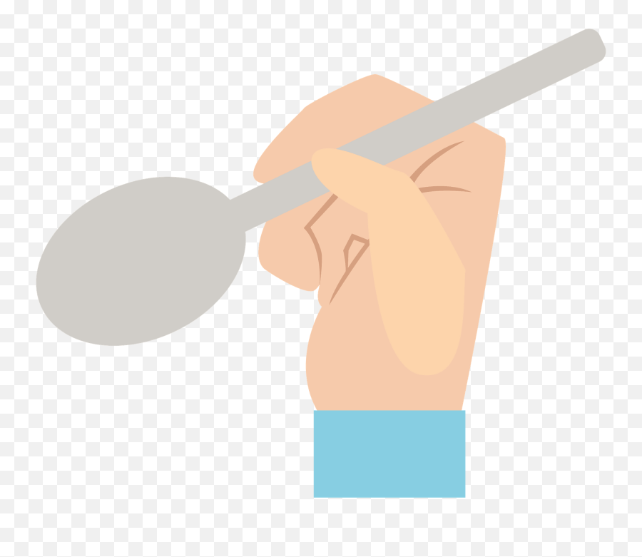 Hand Is Holding A Spoon Clipart Free Download Transparent Emoji,Wooden Spoon Clipart