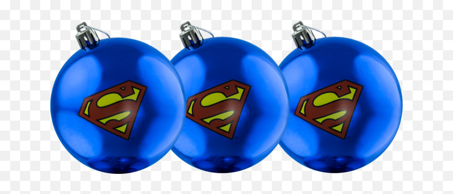 Superman - Logo Christmas Bauble 3pack Emoji,Blue Superman Logo