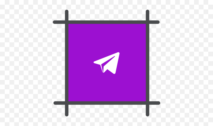 Telegram Logo Icon Of Colored Outline - Telegram Icon Logo Purple Emoji,Telegram Logo