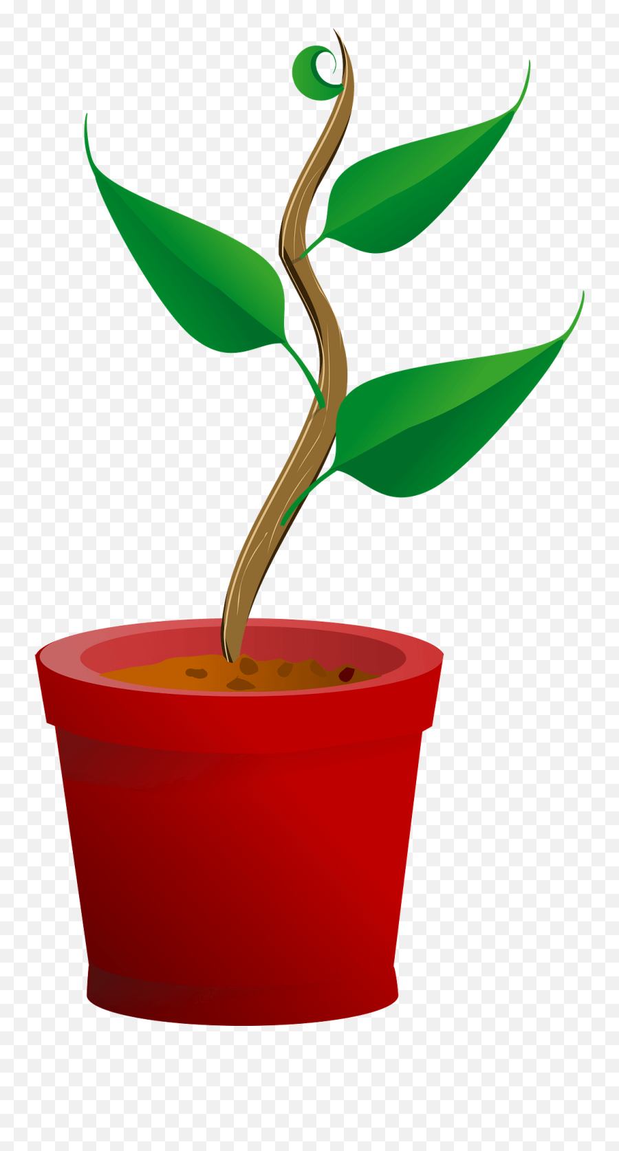 Plant Growing In A Red Pot Clipart Free Download - Genetic Modification Plants Emoji,Flower Pot Clipart