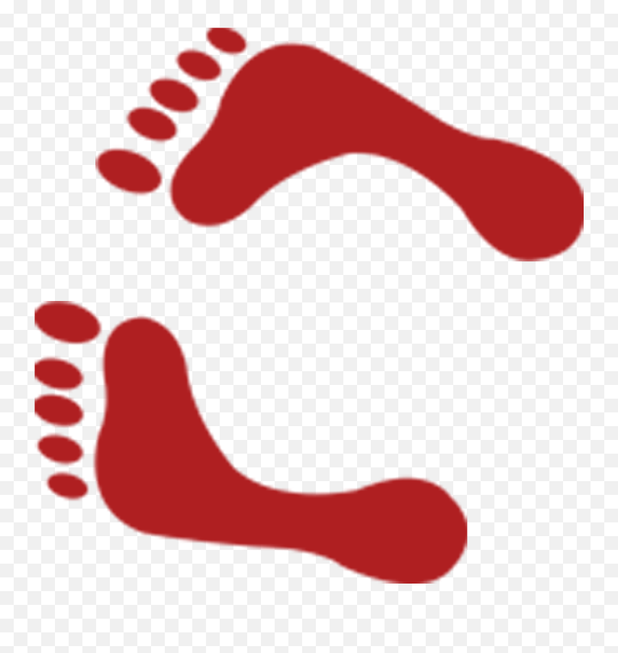 Footprints Clipart Red Footprints Red Transparent Free For - Portable Network Graphics Emoji,Footprints Clipart