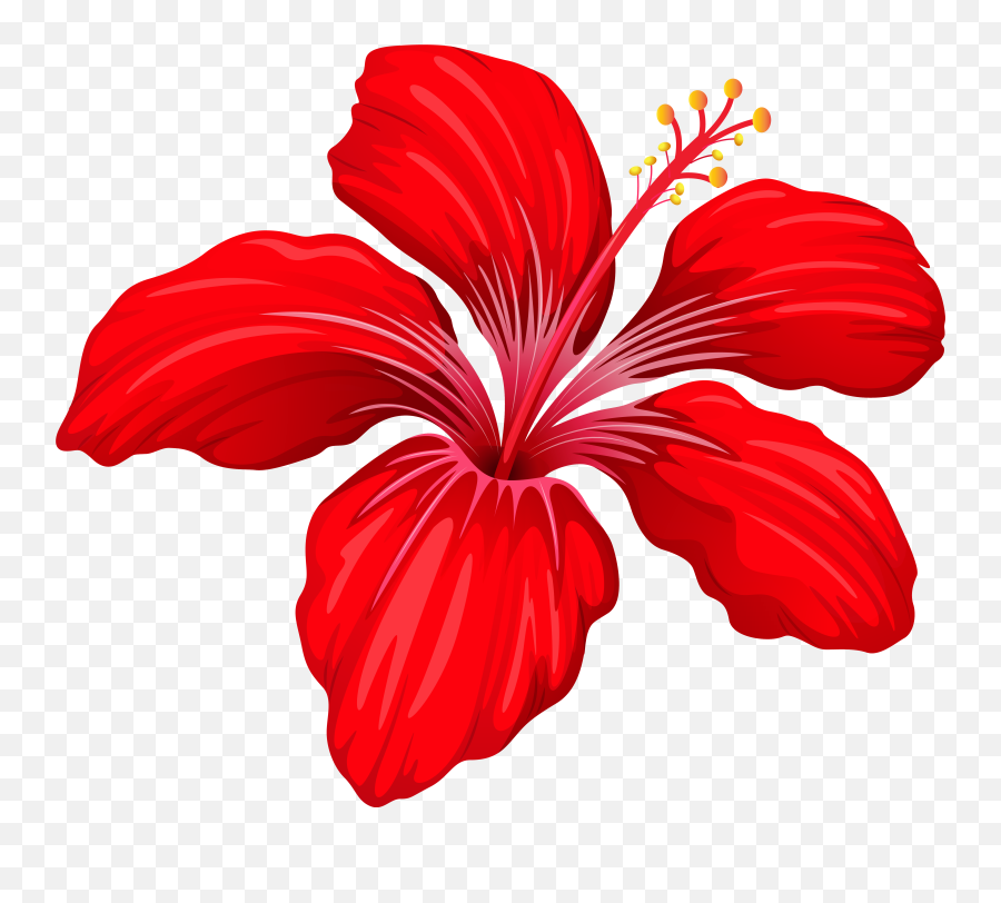 Hawaiian Flowers Png - Clipart Red Flowers Png Emoji,Hawaiian Flower Clipart