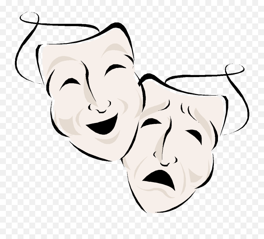 Free Drama Masks Transparent Download Free Clip Art Free - Drama Club Draw Emoji,Drama Clipart
