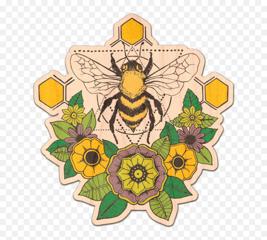 Customizable Geometic Bee Bee Drawing Bee Sticker - Bees Emoji,Bee Transparent