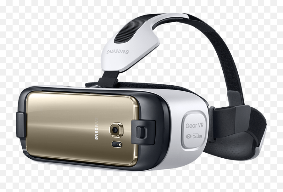 Samsung Gear Vr Gold Smartphone Transparent Png - Stickpng Samsung Vr Glasses Emoji,Vr Headset Png