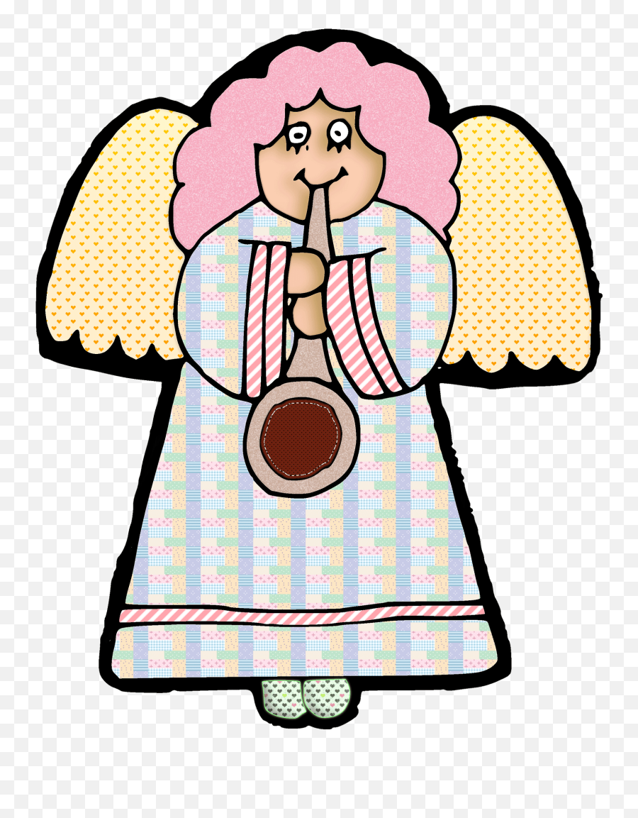 Christmas Angel With Horn Clipart Free Download Transparent - Fictional Character Emoji,Christmas Angel Clipart