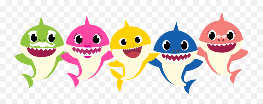 Familly Shark Png Família Tubarão - Topo De Bolo Baby Shark Para Editar Emoji,Baby Shark Png