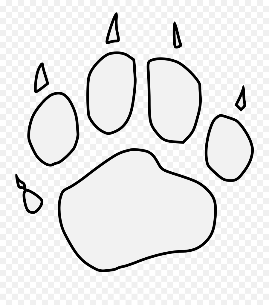Pawprint Svg Bear Emoji,Bear Paw Clipart