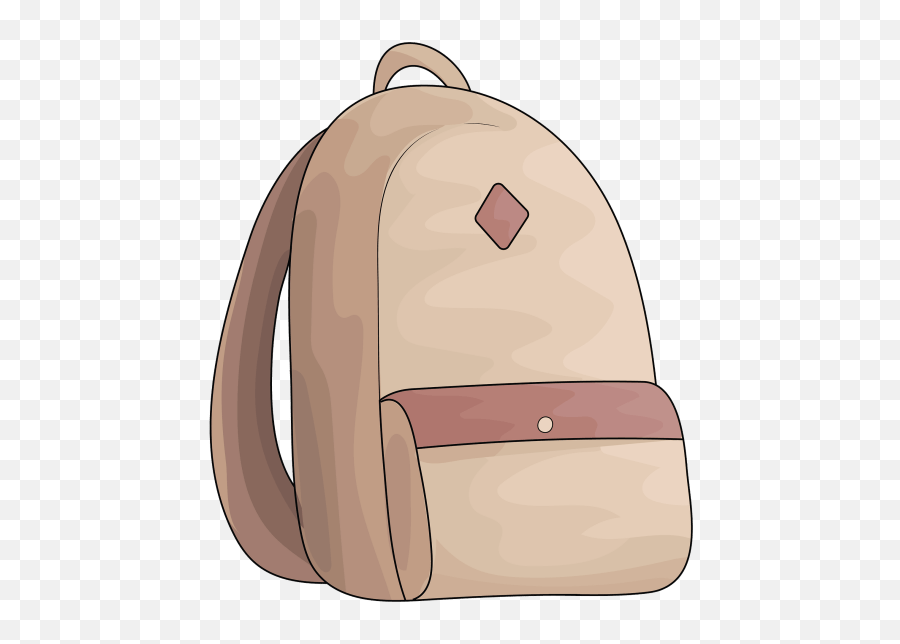 School Bag Clipart - School Bag Clipart Emoji,Bag Clipart
