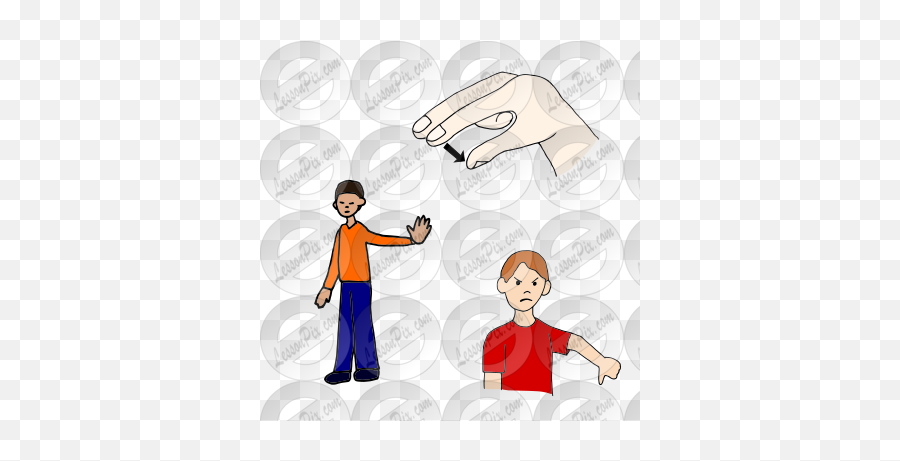 Use My Hands To Say No Picture For Classroom Therapy Use Emoji,My Clipart