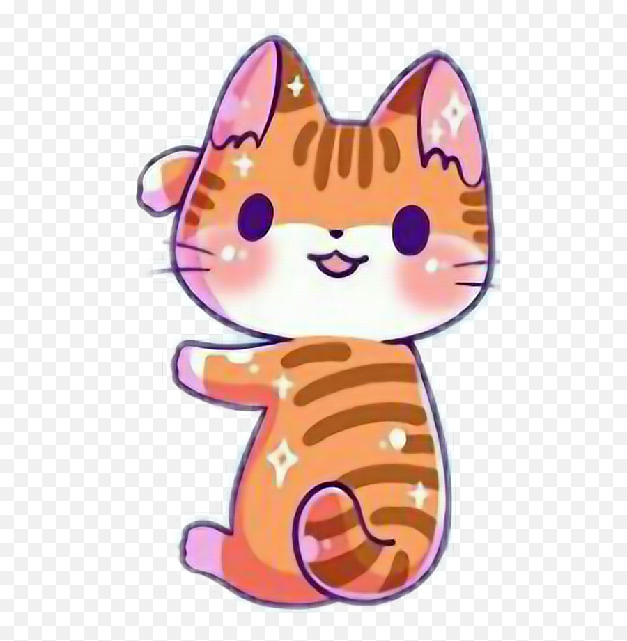 Kawaii Cute Cat Kitten Cats Catlove Report - Kawaii Cute Cat Emoji,Kitten Transparent Background