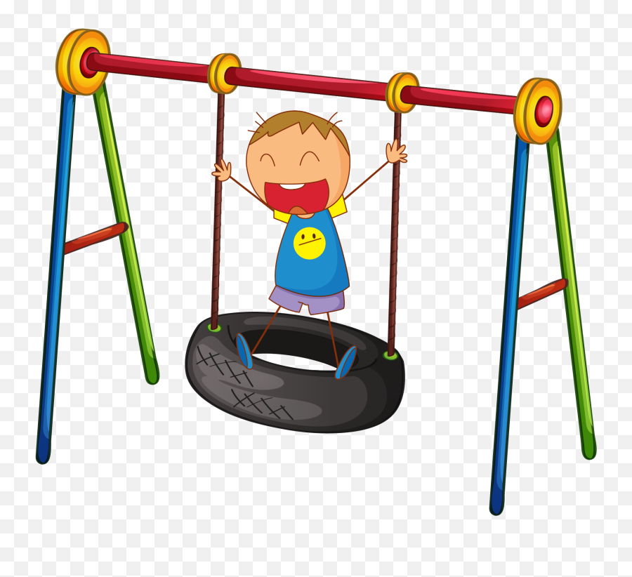 Car Tire Swing Clip Art - Children Swing Png Download 2126 Emoji,Tire Clipart Png
