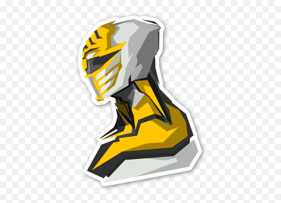 Die Cut White Ranger U2013 Stickerapp Shop Emoji,Power Ranger Clipart