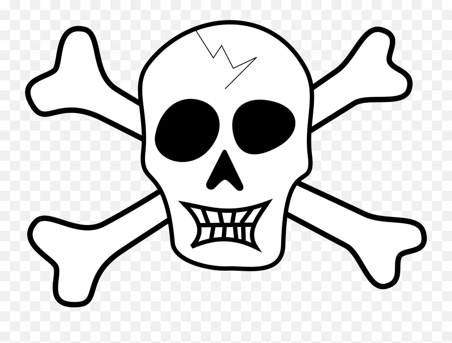 Pirate Skull Emoji,Skull Clipart