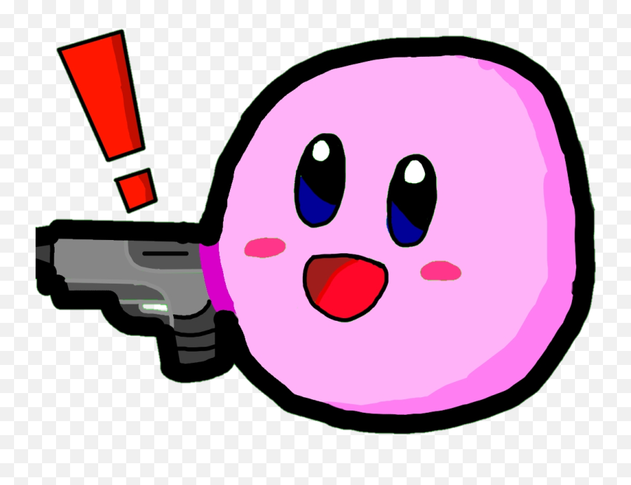 Kirby Emoji I Made Kirby - Dot,Gun Emoji Png