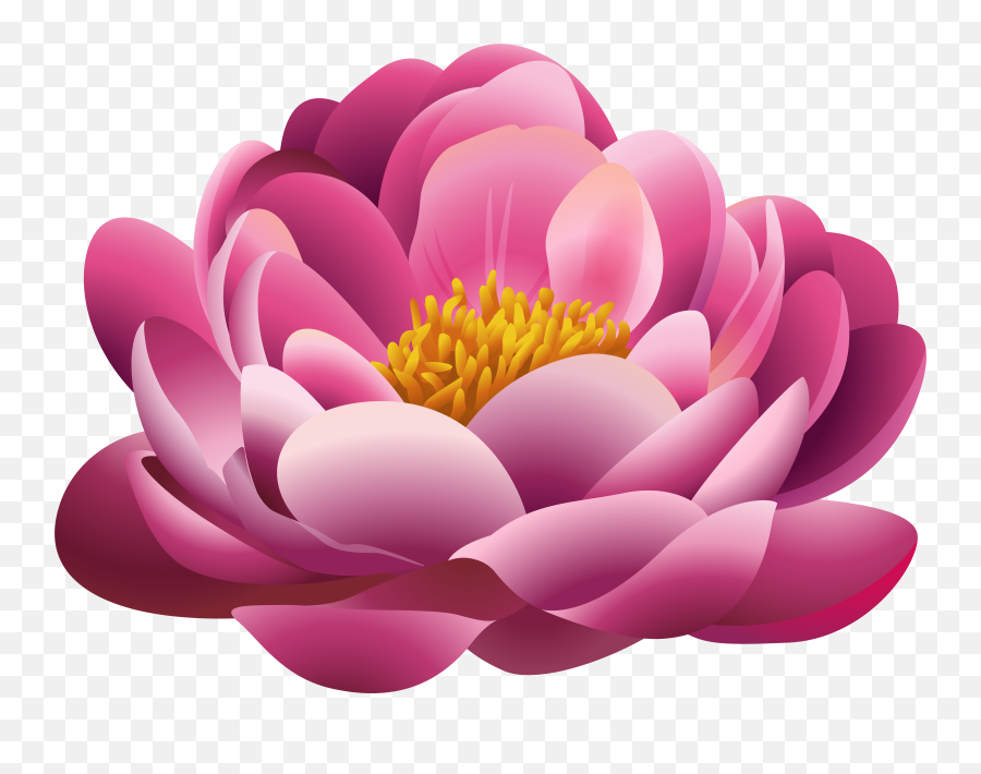 Beautiful Pink Flower Png Clipart Image Beautiful Pink - Beautiful Pink Flower Png Emoji,Pink Flowers Png