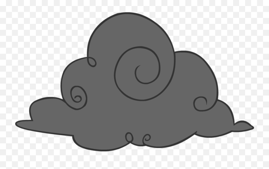 Cartoon Storm Cloud - Black Cloud Png Cartoon Emoji,Clouds Clipart