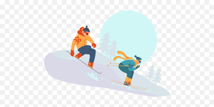 Premium Sporting Santa Enjoying Snowboarding Illustration - Surfboard Emoji,Snowboarders Clipart