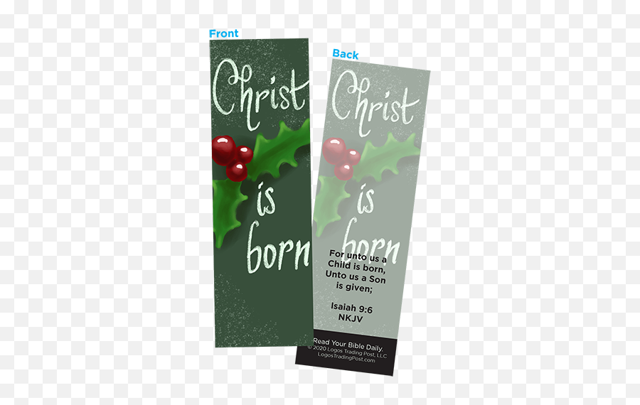 Children And Youth Bookmark Christmas - Holly Emoji,Christmas Logos
