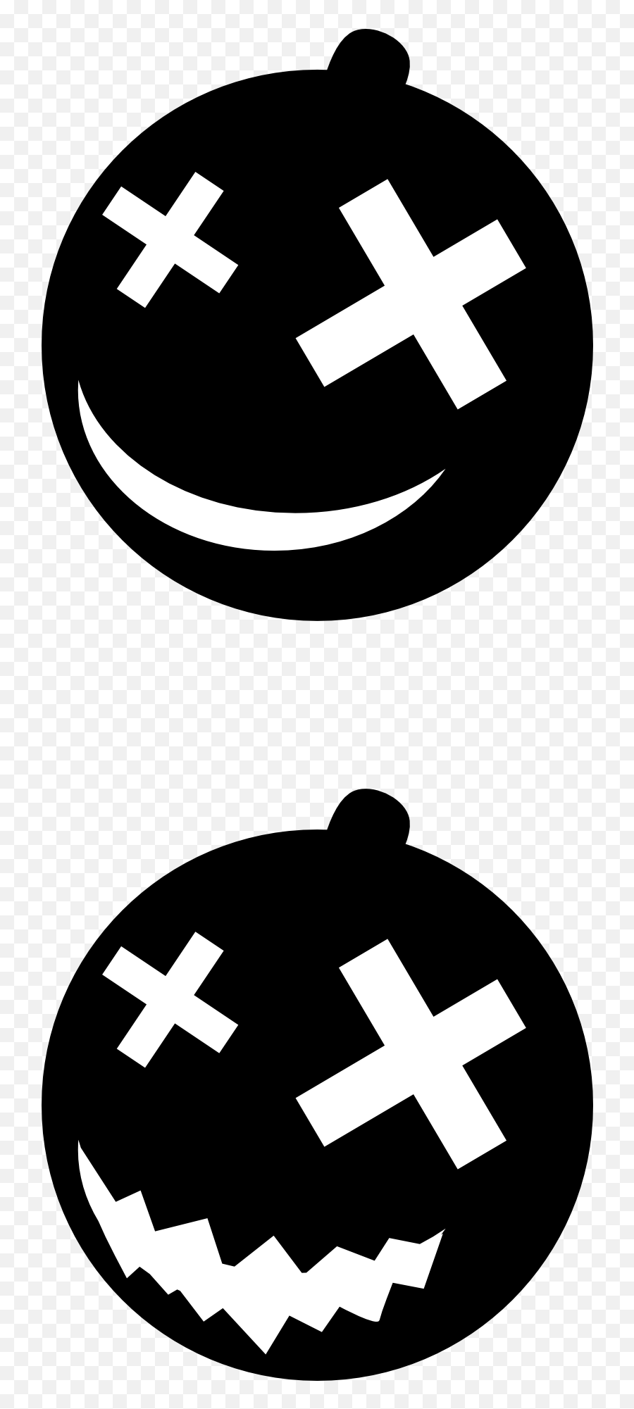 This Free Clip Arts Design Of Halloween - Silhouette Dot Emoji,Pumpkin Clipart Black And White