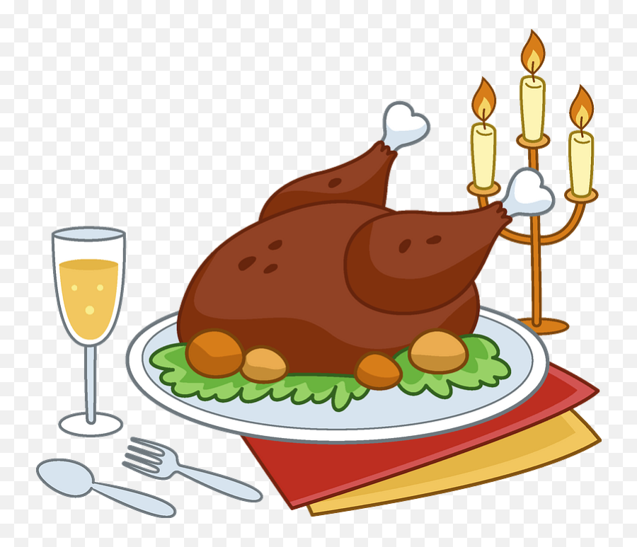 Christmas Dinner Clipart - Christmas Dinner Clipart Emoji,Dinner Clipart