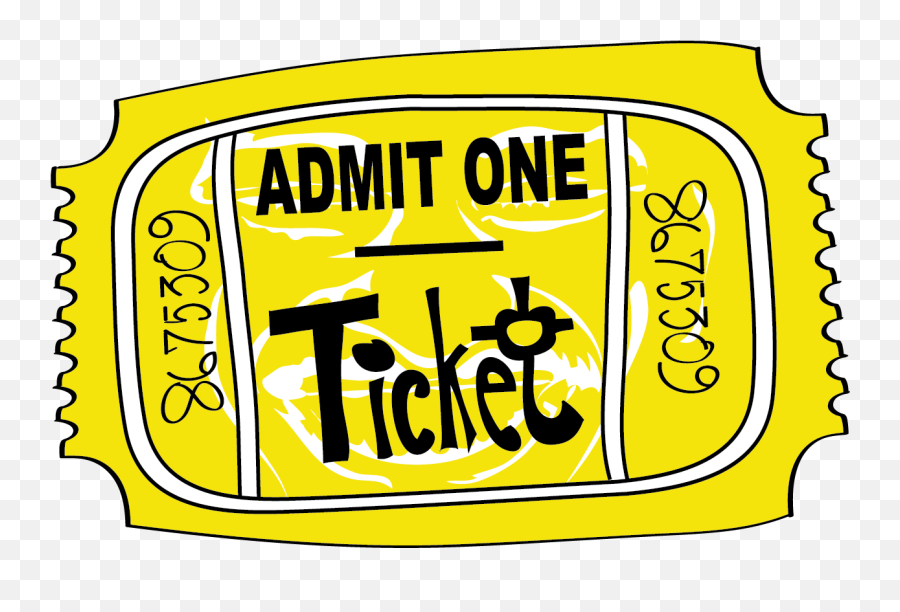 Tickets Clipart Admit One Png - Transparent Ticket Png Admit One Clipart Emoji,Ticket Clipart