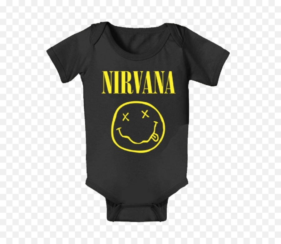 Nirvana Baby Clothes Nirvana Onesie Emoji,Nirvana Logo Transparent