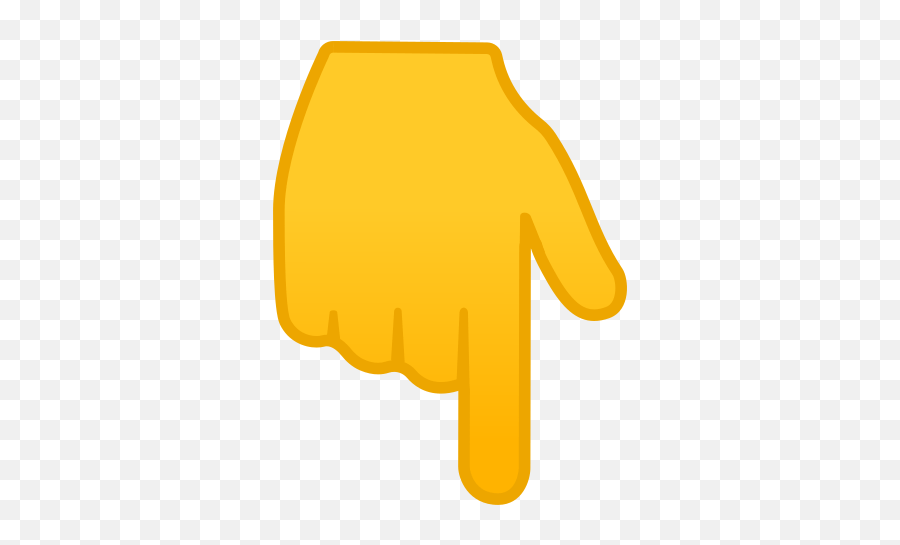 Finger Pointing Down Emoji Meaning,Pointer Finger Png