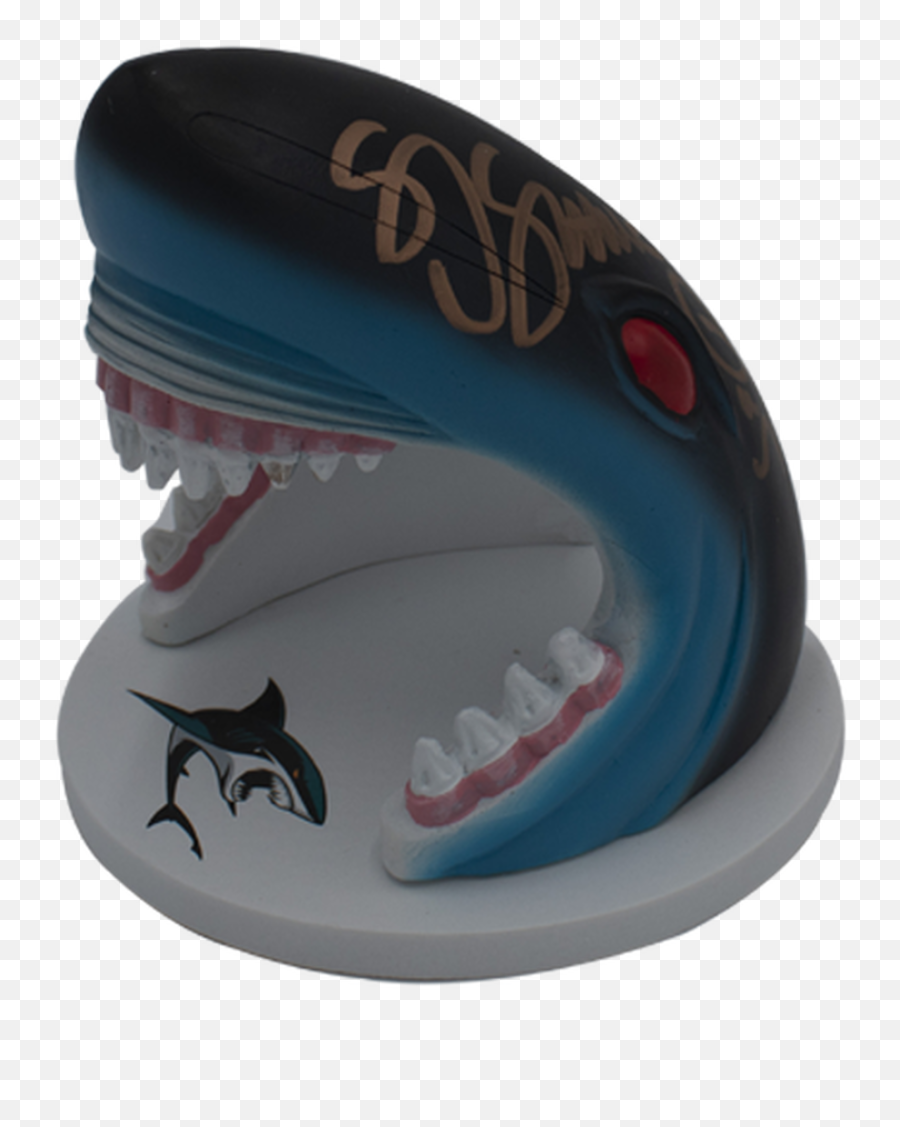 Sharks Replica Shark Head Figure Signed By Sj Sharkie Emoji,San Jose Sharks Logo Png