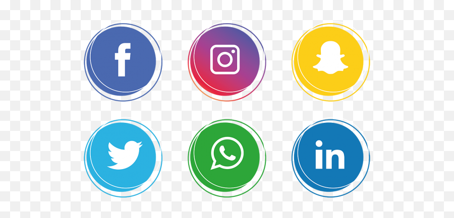 Library Of Social Networking Icons - Logo Social Media Png Hd Emoji,Social Media Logos