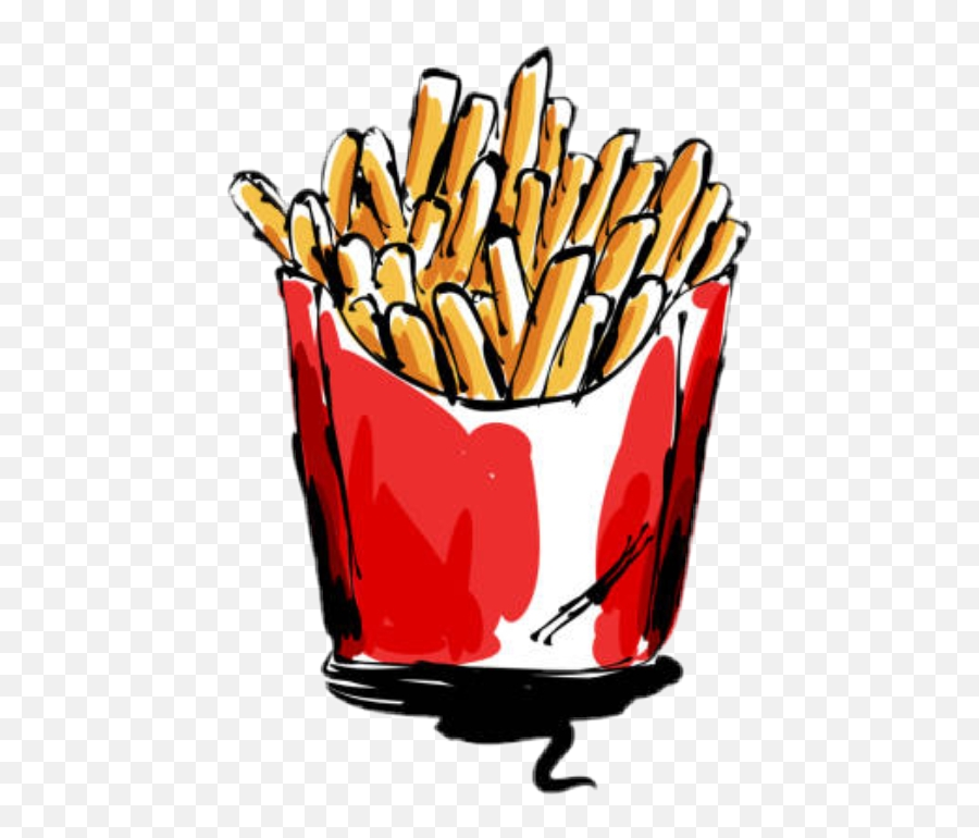 Pommes Frenchfries Fries Sticker By Lifeofwonder Emoji,French Fry Clipart