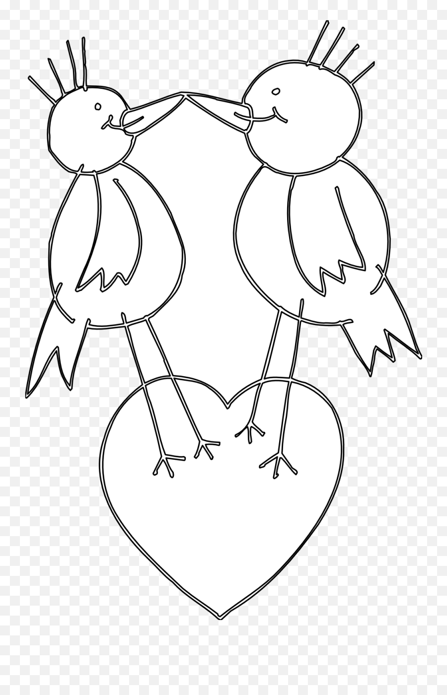 Love Bird Clip Art - Clipart Best Emoji,Cute Bird Clipart Black And White