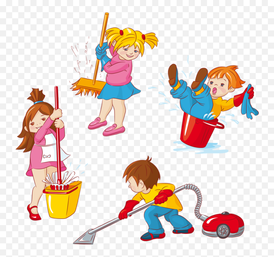 Soloveika Kids Cleaning - Clean Up Children Clipart Emoji,Clean Up Clipart