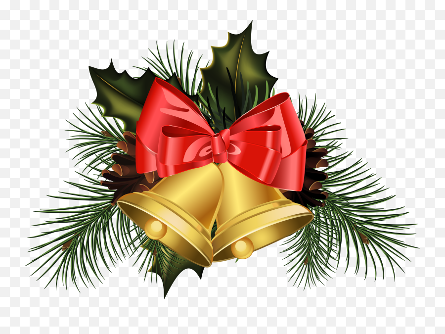 Transparent Christmas Bell Png Clipart - Transparent Background Christmas Bells Png Emoji,Christmas Bells Clipart