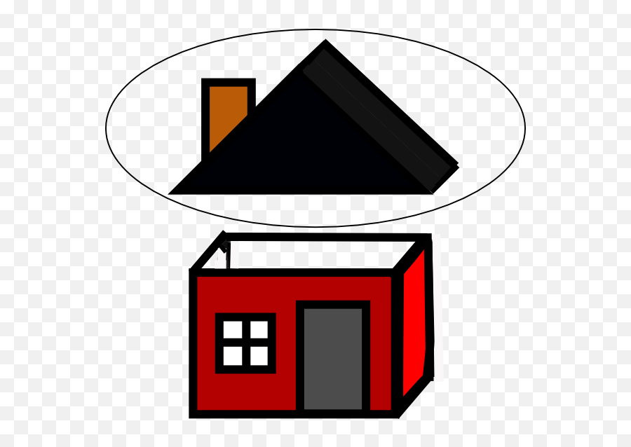 Roof Clip Art At Clkercom - Vector Clip Art Online Royalty House Open Roof Clipart Emoji,Roof Clipart