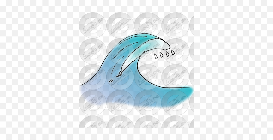 Wave Picture For Classroom Therapy Use - Great Wave Clipart Circle Emoji,Wave Clipart