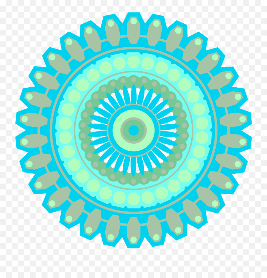 Blue Mandala Clipart Free Download Transparent Png Creazilla - Native Mandala Emoji,Mandala Clipart