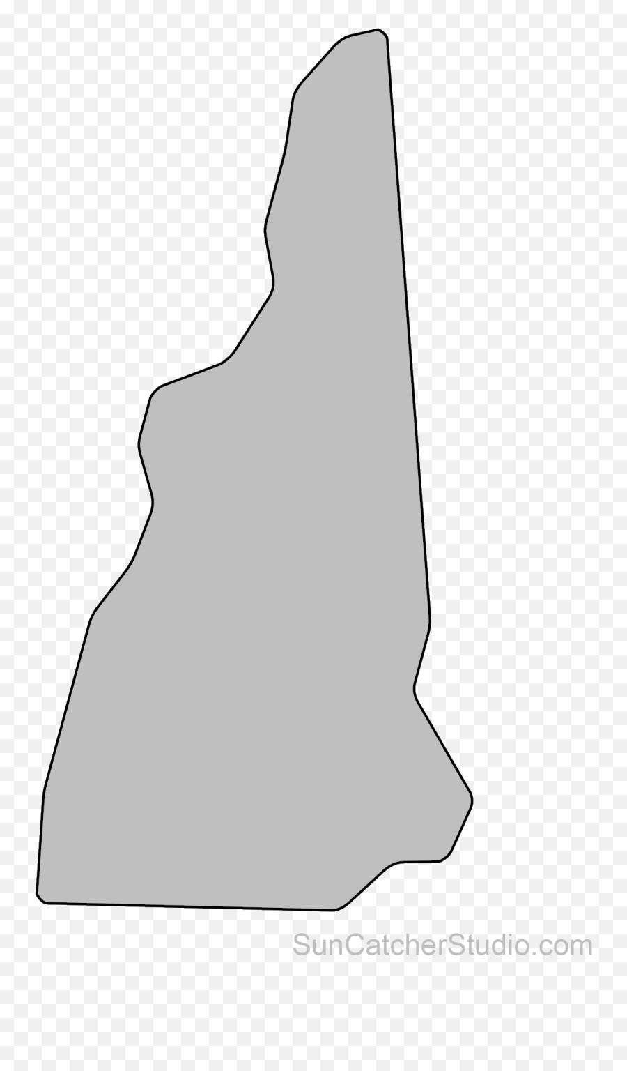 Map Outline State Outline Us State - State Of New Hampshire Transparenet Emoji,Florida Outline Png